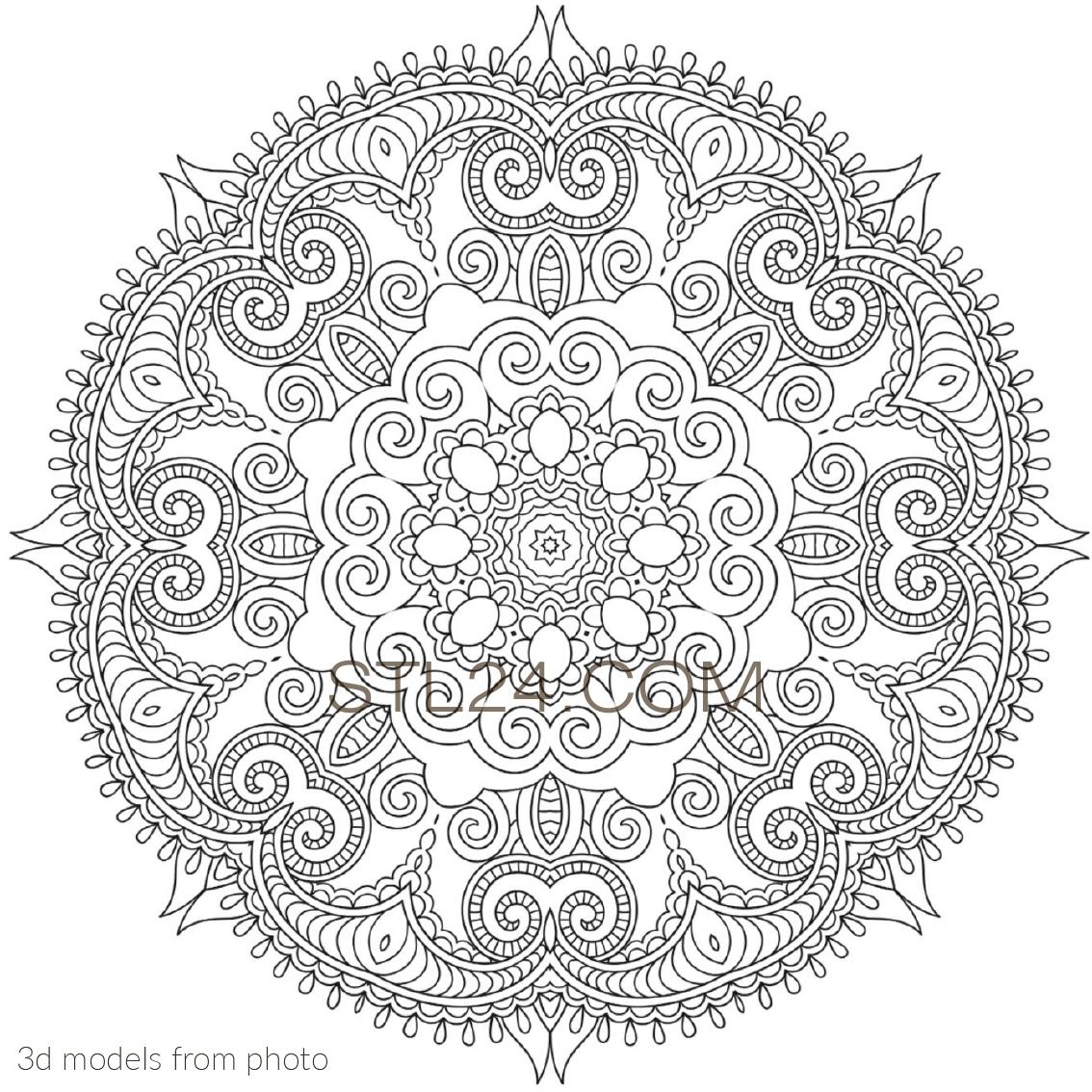 Розетки (ROSETTE_0261 -  | 3D model 3DSMAX / OBJ / STL) 3D модель для ЧПУ станка